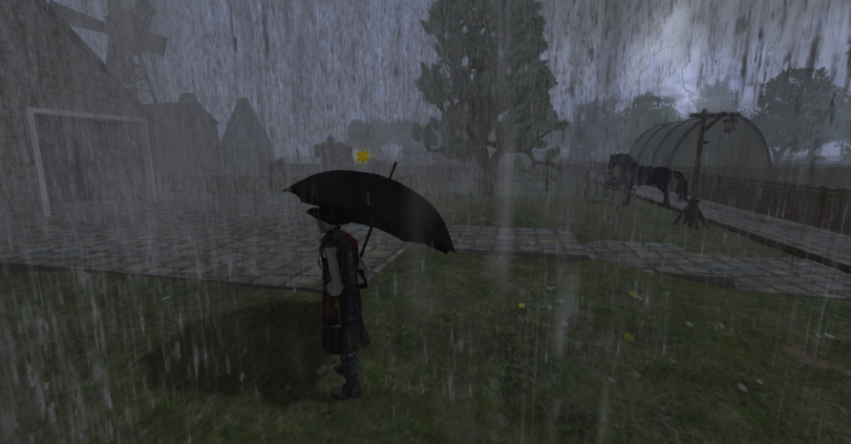 I'm playing around with the weather - what a rainy start to the day!