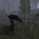 I'm playing around with the weather - what a rainy start to the day!