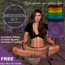 Meditation Kit with incense burner and meditation pillow in several colors. Add-on for the Quintonia Farming System available here: primgrass.world:8002:Rebel Dream Estate