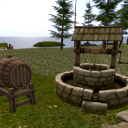 My first set of new stuff for the Viking (respectively medieval) age, is ready to go public: a water well and a water barrel (storage). Of course, giveaways and MCT.