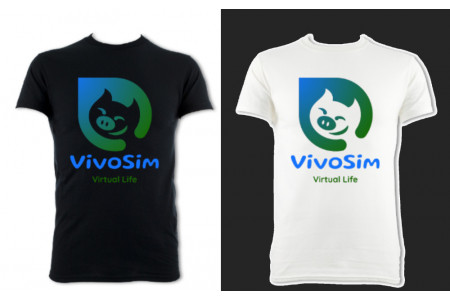 Camiseta com logotipo VivoSim